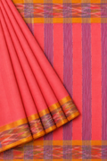 Ikkat Border Cotton Saree