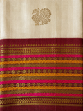 Pure Handloom Thirubhuvanam Silk Saree | வரிசைபேட் Border | அன்னம் Motifs | Grand Pallu