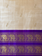 Pure Handloom Thirubhuvanam Silk Saree | Rettaipet Elephant Border | Grand வரிசைபேட் Pallu