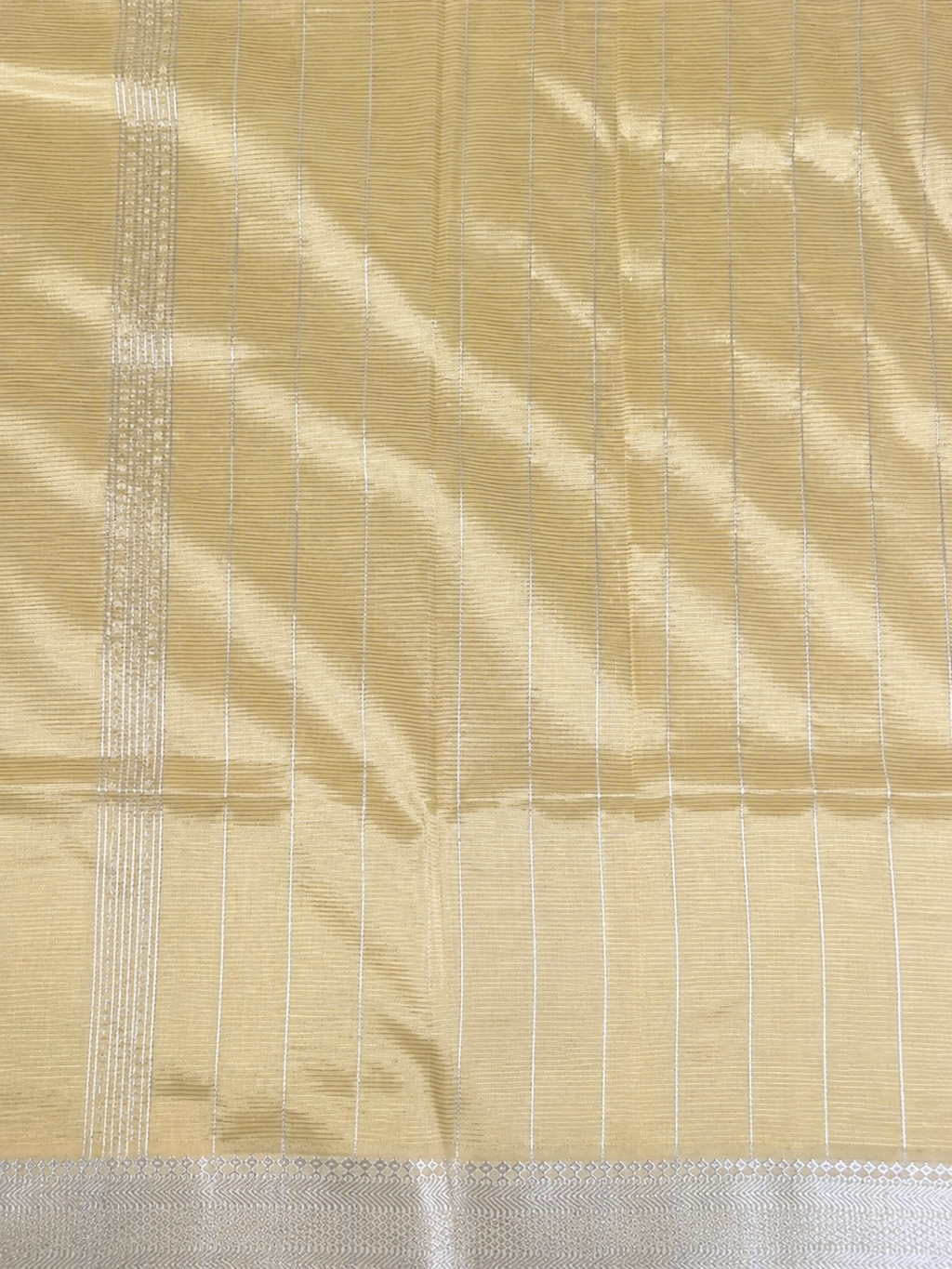 Mangalagiri Silk Saree - Cream
