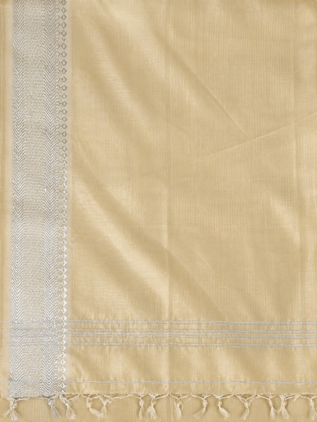 Mangalagiri Silk Saree - Cream