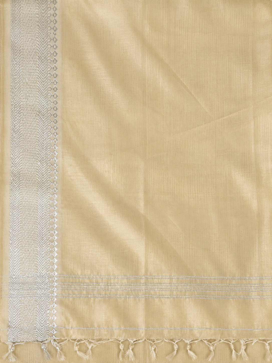 Mangalagiri Silk Saree - Cream