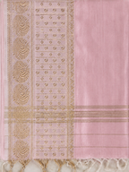 Mangalagiri Silk Saree - Baby Pink