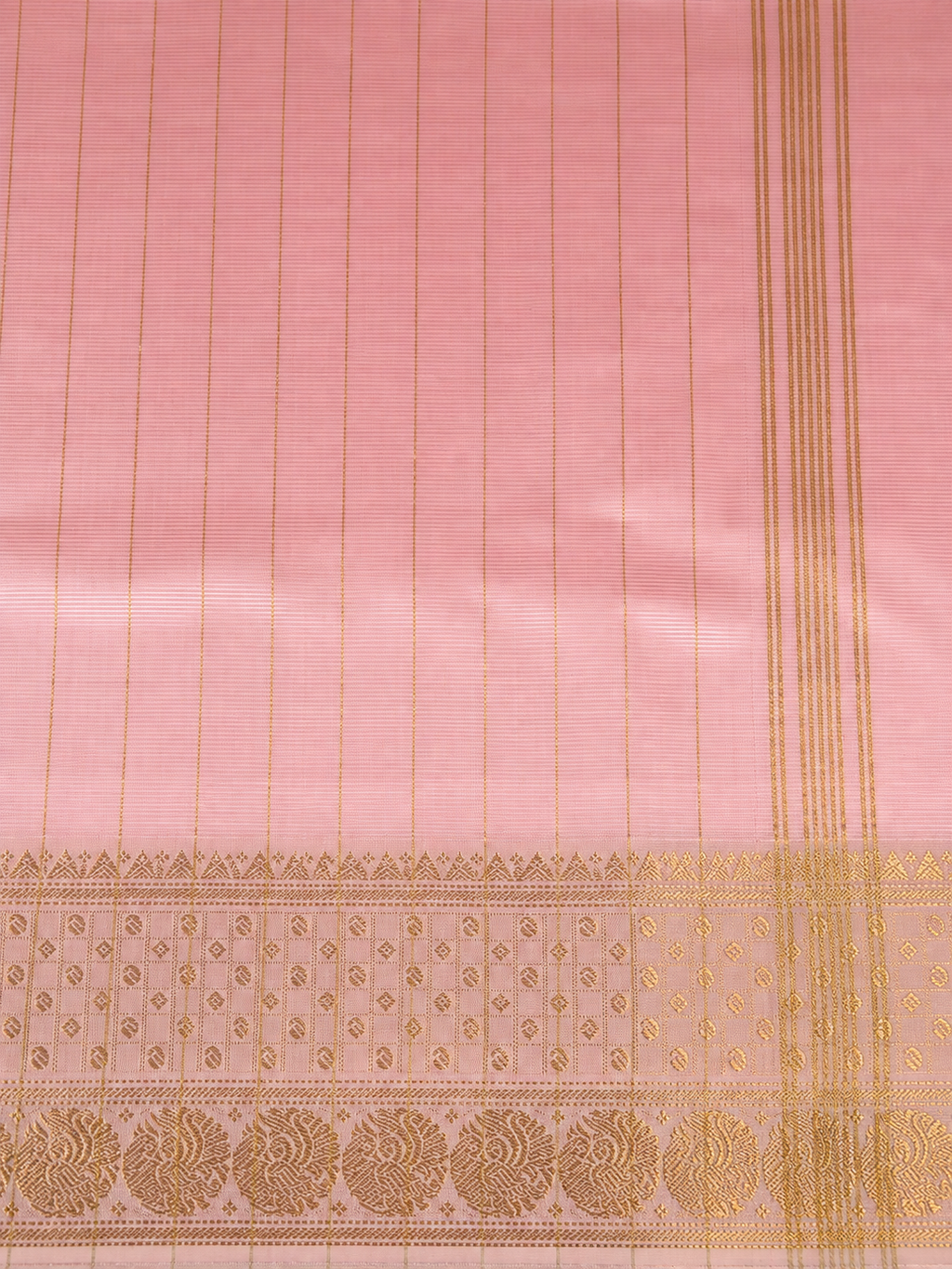 Mangalagiri Silk Saree - Baby Pink