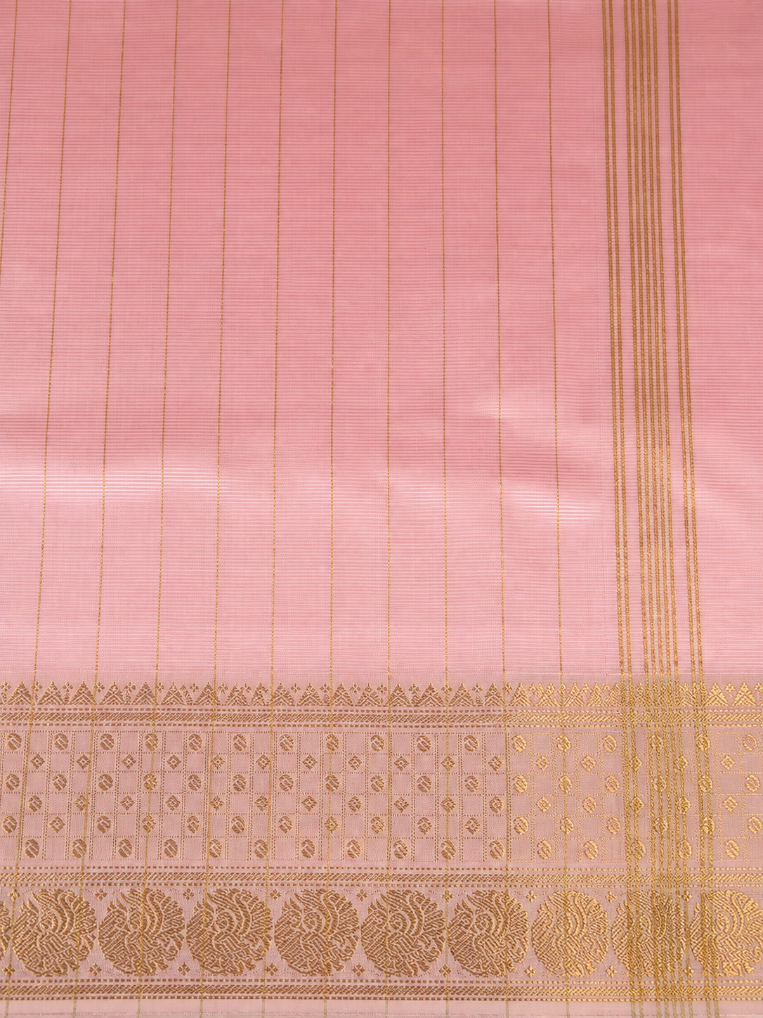 Mangalagiri Silk Saree - Baby Pink
