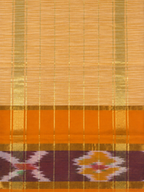 Kanchi Cotton Saree with Ikkat Border