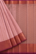 Soft Silk Saree - Rose Gold