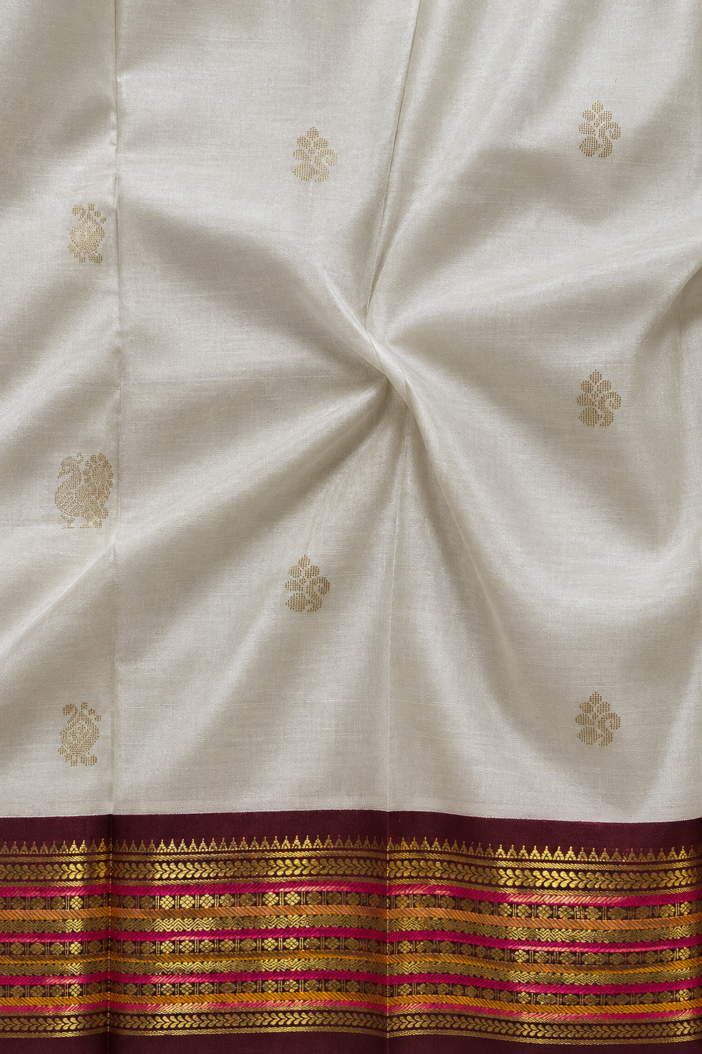 Pure Handloom Thirubhuvanam Silk Saree | வரிசைபேட் Border | அன்னம் Motifs | Grand Pallu