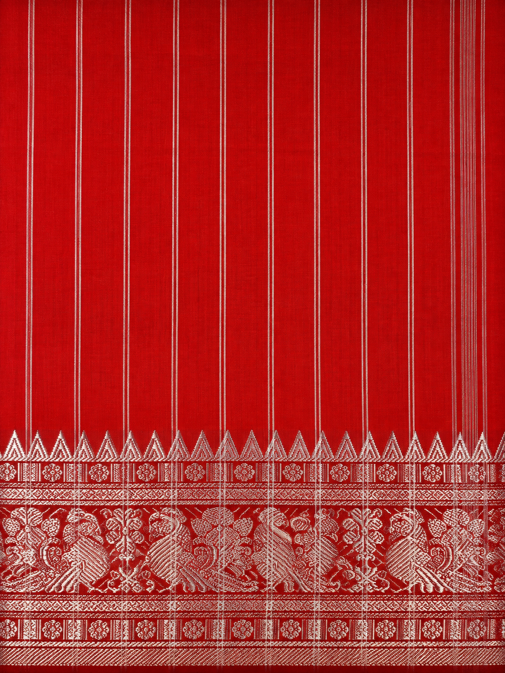 Mangalagiri Silk Saree - Pencil Grey